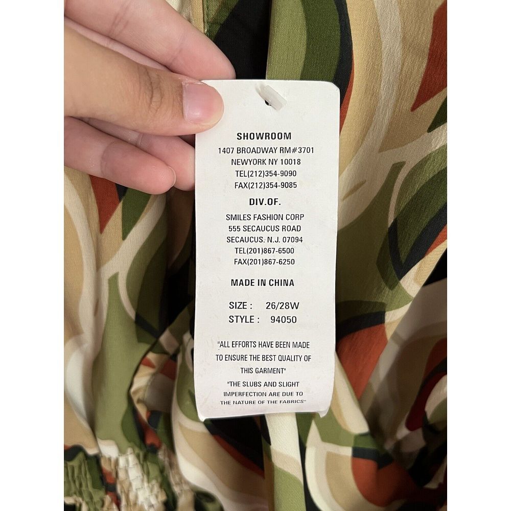 NWT Stretch Unique Spectrum Womens 26/28W Multicolor Polyester Mini Dress - Picture 5 of 5